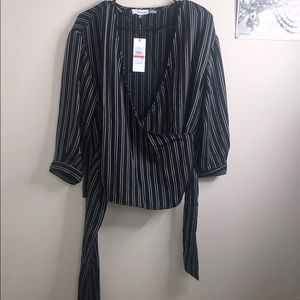 Calvin Klein Womens Top With Front Tie